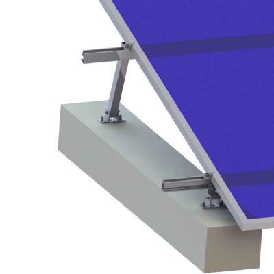 sistema de montaje solar ajustable para techo de metal de techo plano