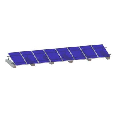 sistema de montaje solar ajustable para techo de metal de techo plano
