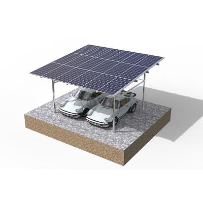 Estructura solar impermeable para estacionamiento de automóviles