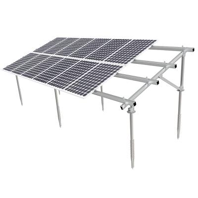 Sistema de montaje solar de tierra de aluminio con base de tornillo de tierra - Tipo A
