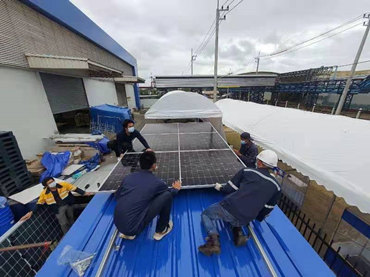 Sistemas de montaje solar en contenedor 356KW, Tailandia