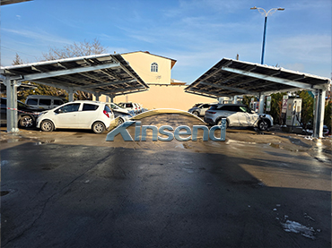 Cochera solar impermeable de metal ZAM, Uzbekistán