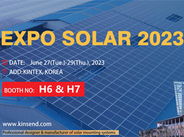 EXPO SOLAR DE COREA 2023, stand de Kinsend: H6 y H7